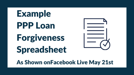 Example PPP Loan Forgiveness Spreadsheet