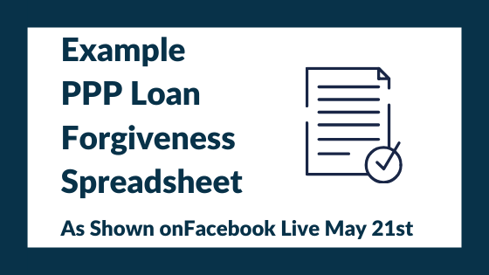 Example PPP Loan Forgiveness Spreadsheet